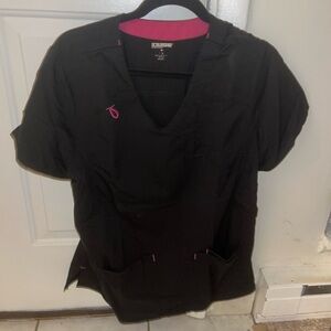 Skechers Black Top with Pink Accents